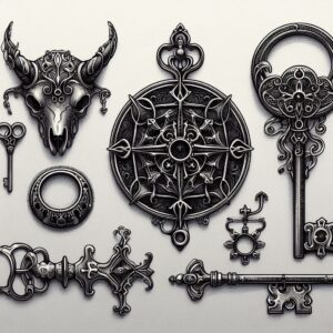 What are the key elements of Gothic jewelry design